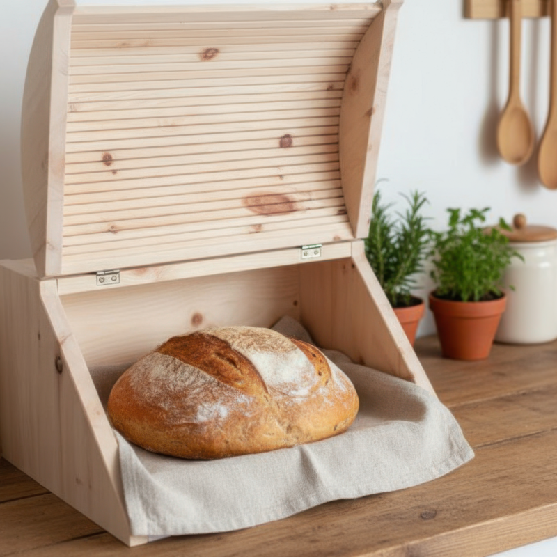 Brotkasten Klappe rund