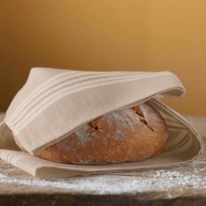 Leinentuch für Zirbenholz Brotdose - Brotkasten
